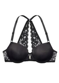 Lascana Damen Schalen-BH "Premium Dessous", Gr. 95, schwarz, Spitze, Obermaterial: 85% Polyamid (TACTEL), 15% Elasthan (LYCRA), klassisch, BHs, mit