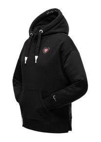 Navahoo Damen Kapuzensweatshirt "Goldfee", schwarz, casual, Gr. M, Sweatware, Obermaterial: 50% Baumwolle, 50% Polyester, Wattierung: 100% Polyester,