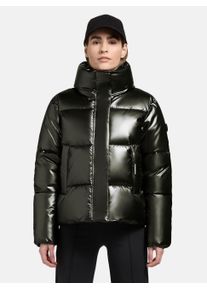 Khujo Damen Steppjacke "Rinja Shiny-YM", grün, modisch, Gr. XL, Obermaterial: 50% Polyester 50% Polyurethan, Innenfutter: 100% Nylon, Wattierung: