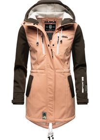 Marikoo Damen Funktionsmantel "Zimtzicke", rot, casual, Gr. XS, Oberstoff: 98% Polyester, 2% Elasthan, Futter: 100% Polyester, Ärmelfutter: 100%