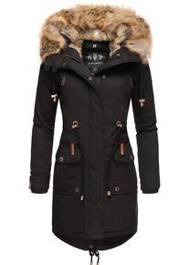 Navahoo Damen Wintermantel "Rosinchen", schwarz, casual, Gr. S, Oberstoff: 100% Baumwolle, Futter: 100% Polyester, Wattierung: 100% Polyester,
