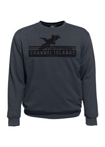 Herren Sweatshirt "CHANNEL ISLANDS", grau, casual, Gr. XXL, Ahorn Sportswear, 100% Baumwolle, Sweatshirts, mit modischem Frontprint