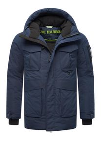 STONE HARBOUR Herren Winterjacke "Edriik XX", blau, modisch, Gr. M, Oberstoff: 56% Polyester, 44% Nylon, Futter: 100% Polyester, Wattierung: 100%
