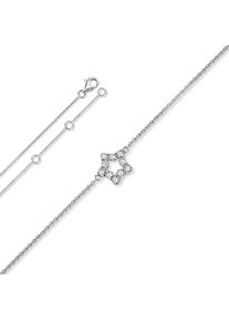 ONE ELEMENT Mädchen Silberarmband "Zirkonia Stern Armband aus 925 Silber 18 cm", 18, silber, Armbänder, Damen Silber Schmuck Stern