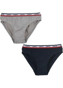 LEVI'S KIDS Kinder Slip, Gr. L, blau, Obermaterial: 95% Baumwolle, 5% Elasthan. Graumeliert (Obermaterial): 57% Baumwolle, 38% Polyester, 5%