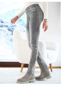 Heine Damen Bequeme Jeans, grau, Gr. 36, unifarben, 81% Baumwolle, 17% Polyester, 2% Elasthan, Jeans