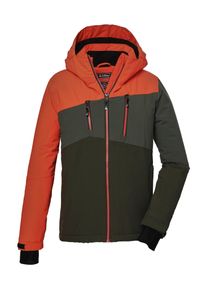 Killtec Kinder Skijacke "KSW 150 BYS SKI JCKT", orange, sportlich, Gr. 128, 100% Polyester, Jacken
