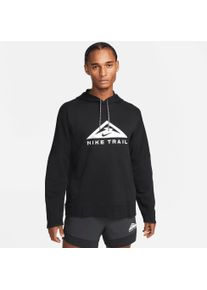 Nike Herren Kapuzensweatshirt "DRI-FIT TRAIL MAGIC HOUR MEN'S PULLOVER TRAIL RUNNING HOODIE", schwarz-weiß, sportlich, Gr. XXL, Obermaterial: 61%