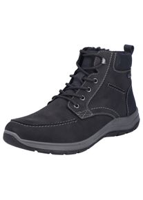 Rieker Herren Winterboots, Gr. 40, schwarz, Leder, Lederimitat, casual, Schuhe, Outdoorschuh, Schnürboots, Stiefelette mit RiekerTEX-Membran
