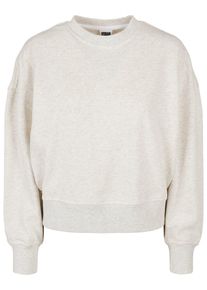Urban Classics Damen Sweater "Urban Classics Damen Ladies Oversized Rainbow Crewneck", grau, Gr. S, 65% Baumwolle, 35% Polyester, Sweatshirts