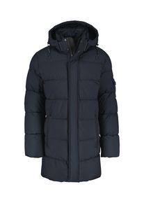 Lerros Herren Steppjacke "Lerros Warm gefütterte Steppjacke mit abnehmbarer Kapuze", blau, Gr. M, 100% Polyester, Jacken, Wasser- und windabweisend,