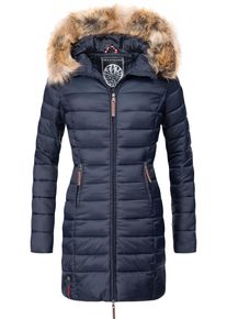Marikoo Damen Steppmantel "Rose-Stepp", blau, modisch, Gr. S, Oberstoff: 100% Nylon, Futter: 100% Polyester, Wattierung: 100% Polyester, Ärmelfutter: