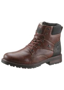 Rieker Herren Winterstiefelette, Gr. 40, braun, Lederimitat, klassisch, Schuhe, mit Schaftpolsterung