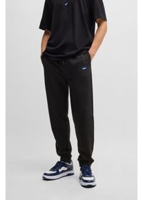 HUGO BLUE Herren Jogginghose "Napin", schwarz, casual, Gr. XXL, unifarben, Sweatware, Obermaterial: 100% Baumwolle, Hosen, mit kleinem Logo-Patch
