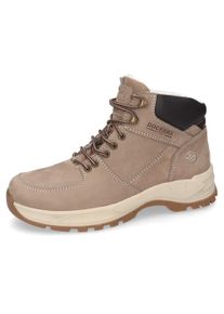 Herren Winterstiefel, Dockers by Gerli, Gr. 45, grau, Nubukleder, sportlich, Schuhe, High Top Sneaker, Schnürboots mit weich gepolstertem Schaftrand