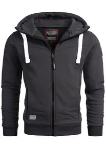 Herren Kapuzensweatjacke "ASMeroiia", schwarz, Gr. S, Alessandro Salvarini, Obermaterial: 80% Baumwolle, 20% Polyester, Sweatjacken, mit großer Kapuze