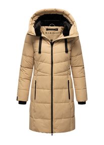 Marikoo Damen Winterjacke "Natsukoo XVI", beige, Gr. XXL, Obermaterial: 100% Polyester, Jacken, Stepp Mantel mit großer Kapuze