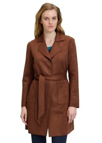 Betty Barclay Damen Jackenblazer "Betty Barclay Longjacke mit Gürtel", braun, casual, Gr. 40, Obermaterial: 95% Polyester, 5% Elasthan., Blazer,