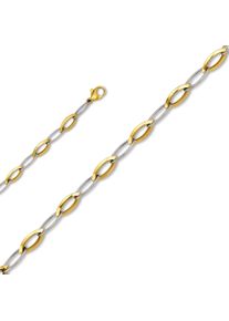 ONE ELEMENT Damen Goldarmband "Armband aus 333 Gelbgold 19 cm", 19, Gelbgold 333-Weißgold 333, silber, Gelbgold 333, Weißgold 333, Armbänder, Damen