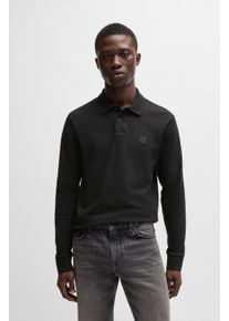 BOSS Orange Herren Poloshirt "Passerby", schwarz, casual, Gr. XXXL, unifarben, bestickt, Jersey, Obermaterial: 95% Baumwolle, 5% Elasthan, Shirts,