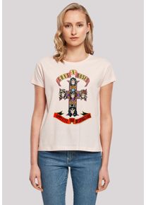 F4NT4STIC Damen T-Shirt "Guns 'n' Roses Appetite For Destruction", pink, casual, Gr. XS, Obermaterial: 100% Baumwolle, Shirts, Premium Qualität