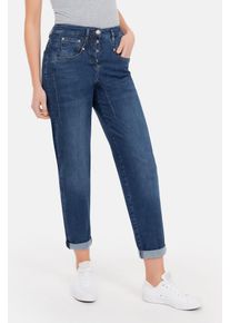 Recover Pants Damen 5-Pocket-Jeans "Liv", blau, casual, Gr. 36, unifarben, 79% Baumwolle;19% Polyester;2% Elasthan, Jeans, Relaxed-Fit