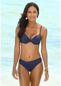 s.Oliver Damen Bikini-Hose "Spain", blau, Gr. 38, unifarben, Microfaser, Microfaser, Badehosen, mit gedrehtem Bündchen