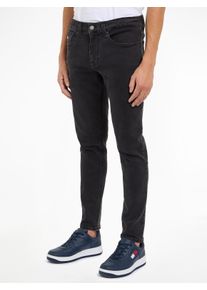 Tommy Jeans Herren Slim-fit-Jeans "AUSTIN SLIM TPRD", schwarz, casual, Gr. 30, Denim/Jeans, Obermaterial: 98% Baumwolle, 2% Elasthan, Jeans, schmal
