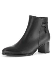 Gabor Damen Stiefelette, Gr. 43, schwarz, Nappaleder, unifarben, klassisch, Schuhe, Blockabsatz, Ankleboots, Businesschuh, Best Fitting-Ausstattung