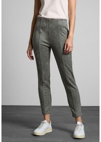 Street One Damen Stoffhose, grün, casual, Gr. 42, unifarben, Stoff, 90% Polyester, 10% Elasthan, Hosen, High Waist