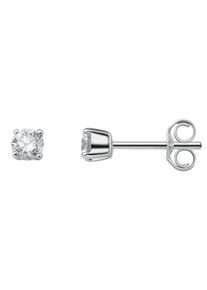 ONE ELEMENT Damen Paar Ohrhänger "0.30 ct Diamant Brillant Ohrringe Ohrstecker aus 585 Weißgold", Damen, 0.30 ct, Weißgold 585-Diamanten, silber,