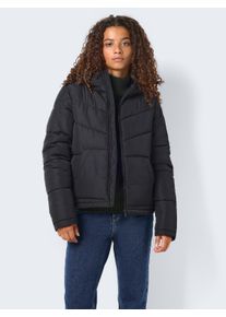 Noisy may Damen Steppjacke "NMDALCON L/S JACKET NOOS FWD", schwarz, casual, Gr. XS, unifarben, Web, Steppware, Obermaterial: 100% Polyester, Jacken