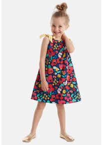 DENOKIDS Mädchen Sommerkleid "Spring Flowers", blau, Basic, Gr. 92, geblümt, 100% Baumwolle, Kleider, mit Blumen-Print