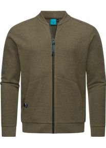 Ragwear Herren Sweatjacke "Cruider", grün, casual, Gr. L, Strick, Material: 50% Baumwolle, 50% Polyester, Sweatjacken, lässige Herren Strickjacke mit