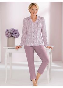 wäschepur WÄSCHEPUR Damen Schlafanzug, Gr. 36, lila, 100% Baumwolle, Homewear-Sets