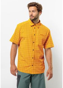 Jack Wolfskin Herren Funktionshemd "NORBO S/S SHIRT M", gelb, Gr. S, OBERSTOFF: 95% POLYAMID, 5% ELASTHAN; LINING: 100% POLYESTER, Hemden