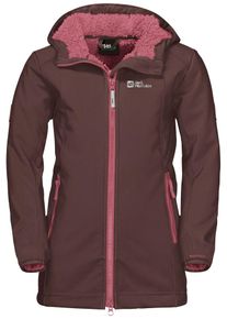 Jack Wolfskin Kinder Softshellmantel "KISSEKAT COAT GIRLS", lila, Gr. 92, OBERSTOFF OBERSTOFF 100% POLYESTER ABSEITE 100% POLYESTER, FUTTER 100%