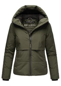 Navahoo Damen Steppjacke "Liebesküken XIV", grün, modisch, Gr. M, Obermaterial: 100% Polyester (recycelt), Innenfutter: 100% Polyester, Ärmelfutter: