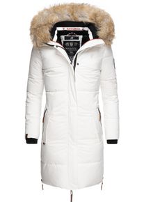 Navahoo Damen Wintermantel "Halina", weiß, modisch, Gr. M, Oberstoff: 100% Polyester, Futter: 100% Polyester, Wattierung: 100% Polyester,