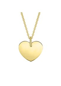 ONE ELEMENT Damen Ketten-Anhänger "Herz ohne Gravur Herz Anhänger aus 333 Gelbgold", Gelbgold 333, gold, Gelbgold 333, Schmuckanhänger, Damen Gold