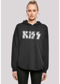 F4NT4STIC Damen Sweatshirt "Kiss Rock Music Band Vintage Logo", schwarz, casual, Gr. M, Obermaterial: 100% Baumwolle, Sweatshirts, Premium Qualität,