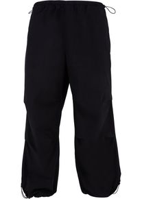 Urban Classics Herren Stoffhose "Urban Classics Herren Popline Parachute Pants", schwarz, Gr. S, unifarben, 100% Baumwolle, Hosen