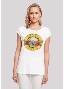 F4NT4STIC Damen T-Shirt "Guns 'n' Roses Vintage Logo Black", weiß, casual, Gr. XL, Obermaterial: 100% Baumwolle, Shirts, Premium Qualität