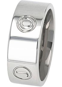 JOOP! JOOP Damen Fingerring "2038969/-70/-71/-72", 54, Edelstahl, 8mm, silber, Edelstahl, Fingerringe