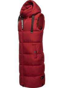 Navahoo Damen Steppweste "Schnuffelchen", rot, modisch, Gr. XS, Oberstoff: 100% Polyester; Futter: 100% Polyester; Wattierung: 100% Polyester,
