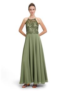 Vera Mont Damen Abendkleid "Vera Mont Abendkleid rückenfrei", grün, Gr. 38, Tüll, Chiffon, Obermaterial: 100% Polyester. Besatz: 100% Polyamid.