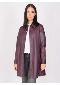 Maze Damen Langjacke "42021101", lila, Gr. S, Obermaterial: 100% Lammleder, Jacken