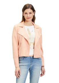 Cartoon Damen Jackenblazer "Cartoon Blazer-Jacke mit offenem Saum", rot, modisch, Gr. 44, Obermaterial: 90% Polyester, 10% Elasthan., Blazer, Taschen