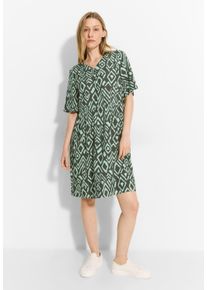 Cecil Damen Sommerkleid, grün, casual, Gr. XXL, bedruckt, Stoff, 100% Viskose, Kleider, aus Viskose