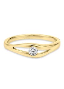 Bruno Banani Damen Fingerring "Schmuck Geschenk Silber 925 Damenring", 53, Silber 925 (Sterlingsilber), 1,8mm, gold, Silber 925 (Sterlingsilber),